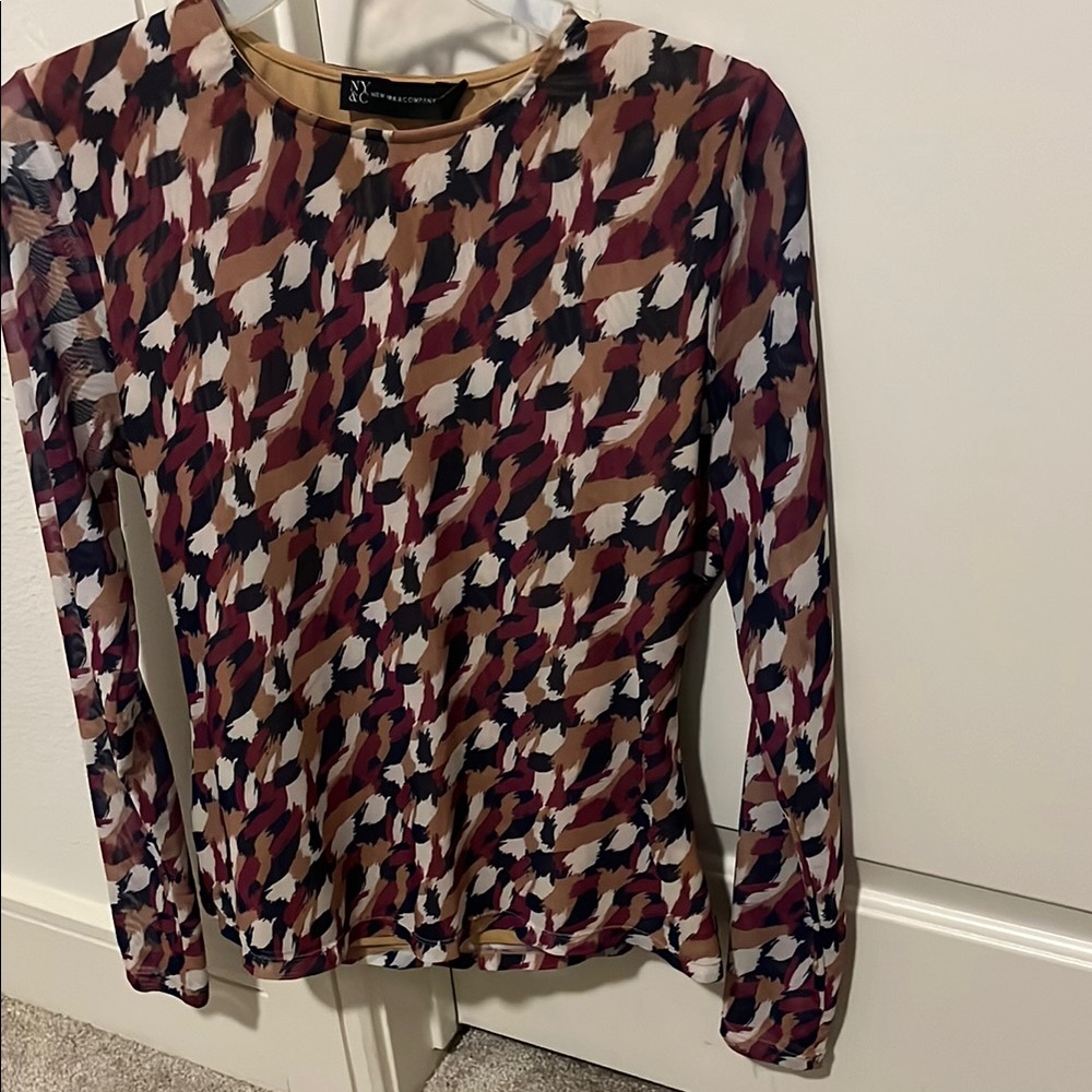 Stylish Multicolor Patterned Top